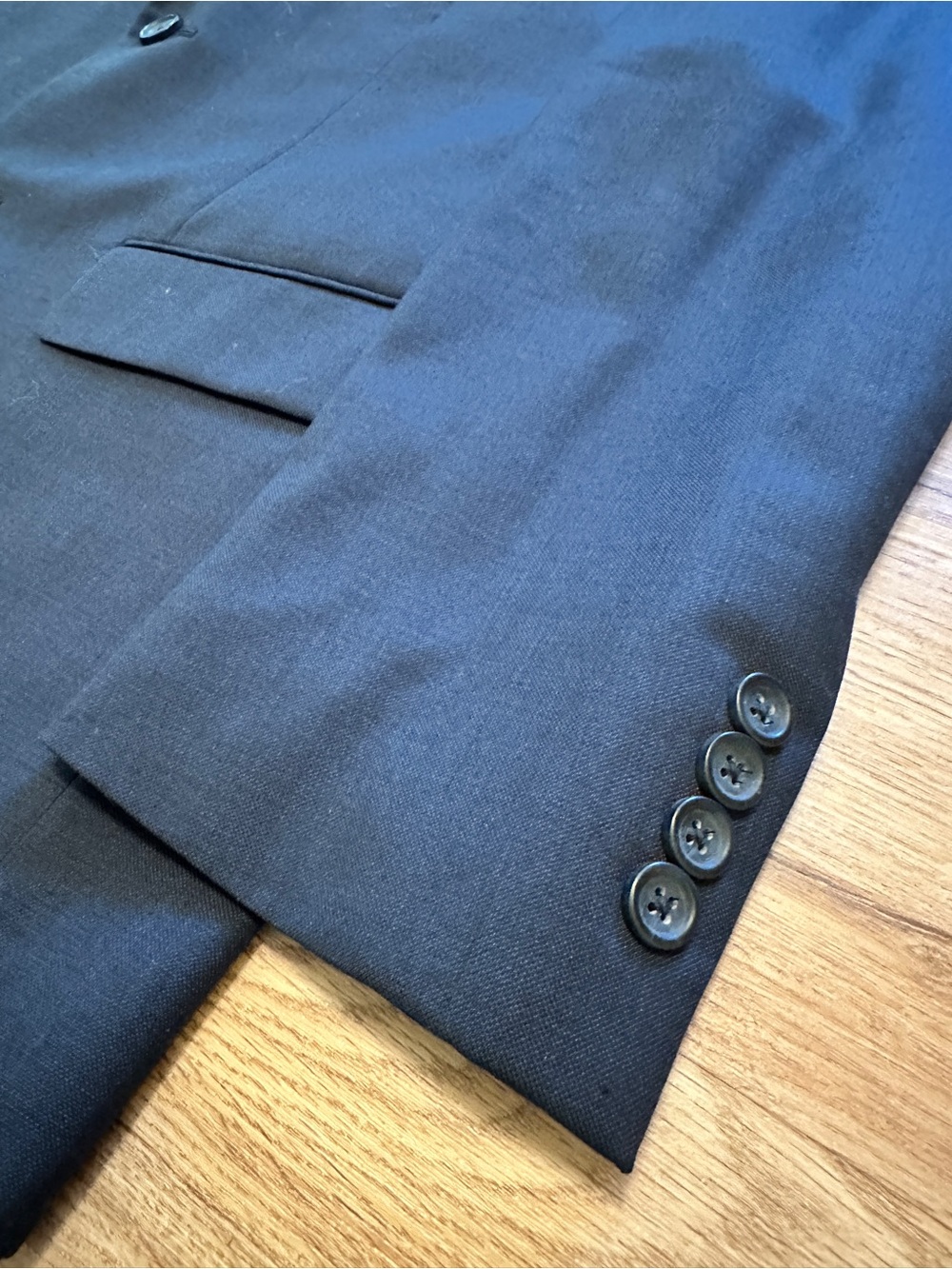 Pronto Uomo Men’s Navy Suiting Tailored Blazer - Picture 3 of 11